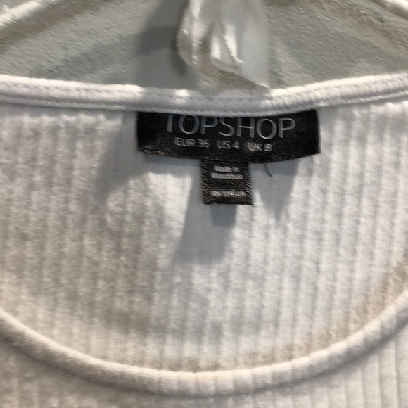Topshop Ribbed Crop Top - Picture 2 of 2